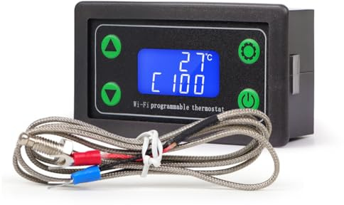 Osmond Termostato programmabile digitale ad alta temperatura Tuya WIFI Termocoppia -99-999 gradi ZFX-TW01