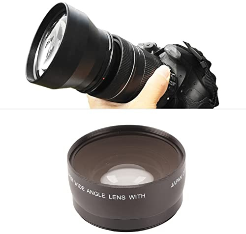 Objectif Macro Grand Angle 58 mm 0 45x JSR 1151 Objectif fisheye Grand Angle Compatible avec Tous Les objectifs de 58 mm de diamètre pour la Photographie de Paysage