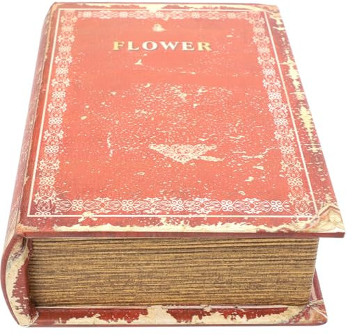 HOMOCONO Dekorative Vintage Buchform Box Als Aufbewahrungsbox Im Retro-stil Für Kleine Gegenstände Und Briefe Robustes Kunsthandwerk Mit Realistischem Design
