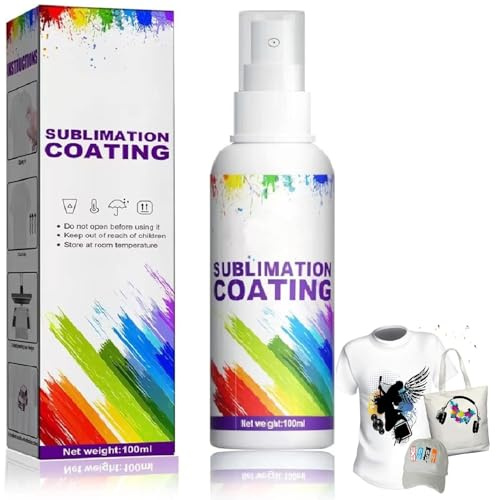 Sublimationsbeschichtung,Bright Glitter Adhesive Spray,Schnell Trocknendes Sublimationsspray,Sublimationsspray Für Baumwolle,Sublimation Coating Spray,Upgraded Sublimation Coating Spray