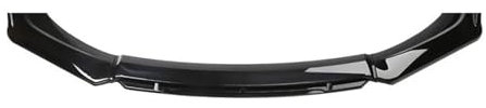 Front Spoiler Lippe Universal Lip Front Spoiler Wings Auto Front Lower Kinn Stoßstange Lip Body Kit Spoiler Canard Splitter Diffusor Front Stoßstange Abdeckung(Schwarz)