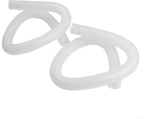 CNANRNANC Pool Pump Replacement Hose 1.25 Inch Above Ground Swimming Pool Filter Pipe 39 Inch Length PVC Spiral Structure for Filtration System(white)