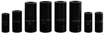 Bestgle 8 Pcs Juego de Llaves de Vaso, Enchufe de Impacto Cuadrado Enchufe de Grifo Cuadrado de 1/4 y 3/8 Pulgadas, Compatible con Todos Los Grifos M.C.T.I. de Hasta 1/2 Pulgada
