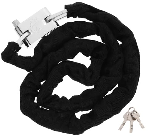 BESPORTBLE Candado Cadena Bicicleta Antirrobo para Moto y Scooter Cadena Resistente Alta Durabilidad Seguridad Exterior para y Vehículos y Portátil