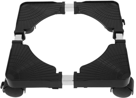 LOORGVEL Supporto per Piante con Ruote Regolabile, Base Mobile per Vasi da Fiori Quadrata, Carrello Portafiori per Interni Ed Esterni, capacità di Carico Rinforzata, Facile da Spostare e Pulire