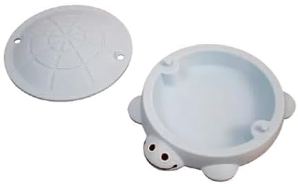 Mini Turtle Desktop Sandbox Kit, Colorful Sand Play Set with Tools, Stress Relief Desk Toy and Zen Garden Accessory, 6 Pack (Baby Blue)