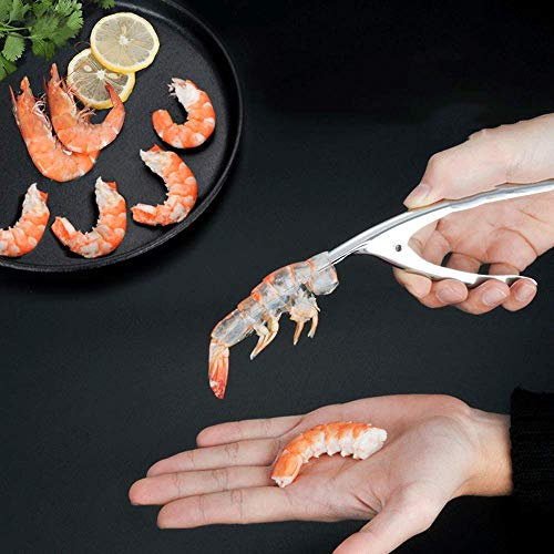 WINIAER Shrimp Prawn Peeler Stainless Steel Shrimp Peel Device Tools for Kitchen