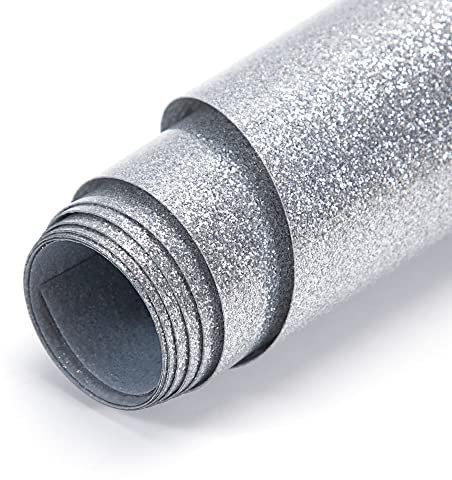 Vinilo Transferencia Calor para Camisetas, HTV Vinilo Textil Planchar Prensa de Calor con Lámina Hojas Termoadhesivas para Tejidos, Manualidades, Sombreros regalo 30 * 100cm (Plata)