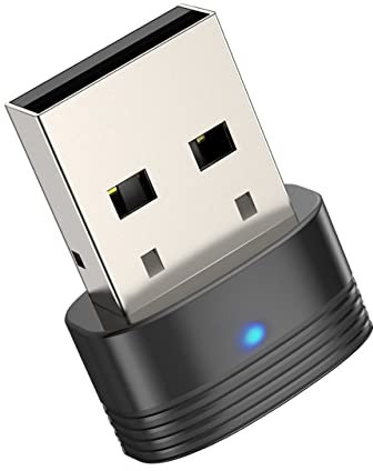 CGZZ Bluetooth 5.0 Adapter for PC, Desktop, Laptop - Low Latency Wireless Transfer for Mouse, Keyboard, Printers