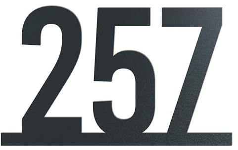 Westerwerk Moderne Hausnummer online kaufen - Hausnummernschild Linie Design aus Edelstahl für Ihr Zuhause