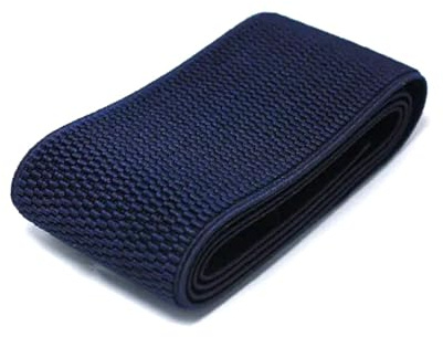 Rodsah 3 mètres de Bande élastique colorée 6 cm de Large pour Pantalons, Jupes, Ceinture élastique pour Accessoires de Couture tricotés,Bleu foncé,60mm