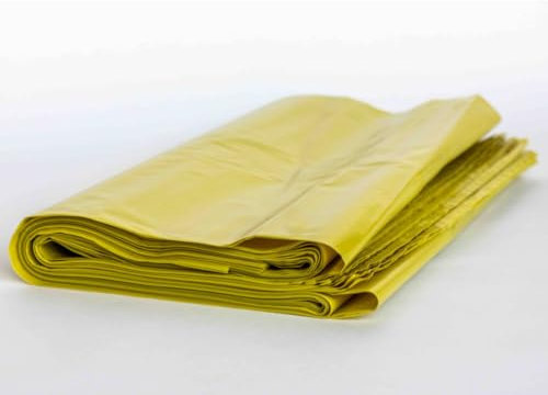 TOMAINO - Bolsas de basura de 100 l, para recogida selectiva (amarillo, 6 rollos)