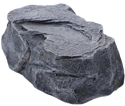 Kisangel Caja Piedra Simulada para Llaves Exterior Escondite Seguro y Decorativo Jardín Almacenamiento Oculto Funcional para Casa y Terraza