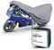 Walser Premium Motorrad Abdeckplane M, Auszeichnung Sehr Gut* Motorrad Abdeckplane aus hochwertigem PVC, Outdoor Motorrad Plane, Motorrad Zubehör, Abdeckplane Motorrad grau 215x95x120 cm
