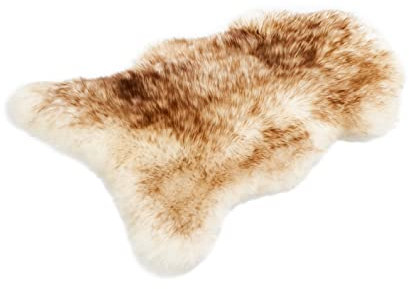Cakla Schafshaut Store: 100% Piel de Oveja/Cordero orgánica, Suave y esponjosa, Ideal para Sala de Estar, Chimenea, Dormitorio o habitación infanti (Pelirroja, L: 100-110 cm)