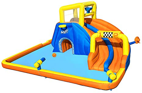 Bestway H2OGO Super Speedway Mega Water Park, Inflatable Water Slide for Kids