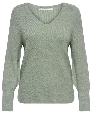 ONLY Female Strickpullover Lang V-Ausschnitt