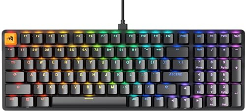 GLORIOUS GMMK 2 (96%) Mechanische Tastatur, Fox, ANSI in Schwarz | Aluminiumoberfläche für Biegsteifheit, Hot-Swap, Tastenweise RGB-Beleuchtung & Doubleshot-Kappen, PC-Gaming auf hohem Niveau