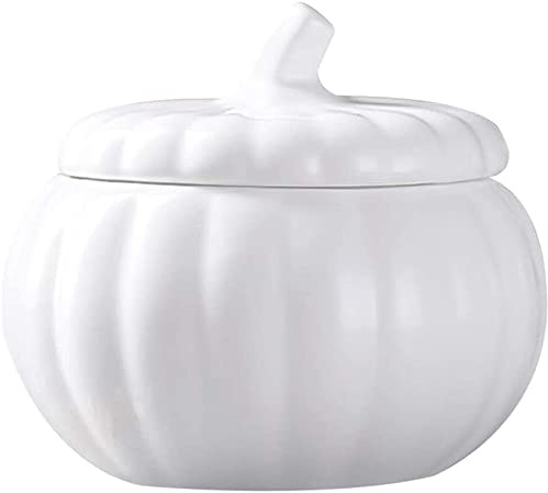 ZHANGDONG Schalen Set steingut Geschirr Set Edelstahl schüssel Keramik Kürbis Cocotte mit Deckel Zuckerdose im japanischen Stil Suppe Reisschale Obst Dessertschale Lebensmittelbe