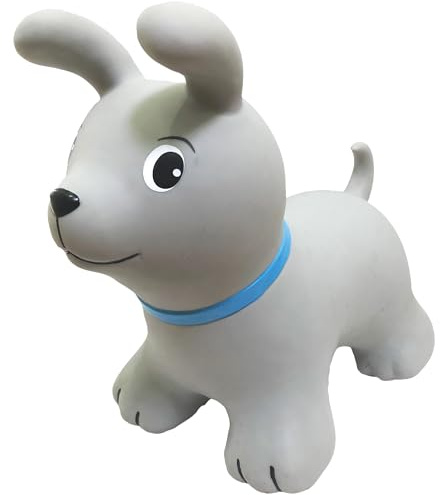 GERARDO'S Toys Jumpy Bouncy - Perro Hinchable para niños a Partir de 1 año y a Partir de 2 años, Juguete Inflable para Exteriores o Interiores, para niños pequeños a Partir de 12 Meses, Incluye Bomba