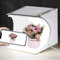 Cyrank Mini Kamera Light Box, Fotografie Box Picture Box Foto Studio Box Led Light Box Kleine weiße Foto Studio Light Box Tragbare faltende LED Fotografie Licht Zelt Kit