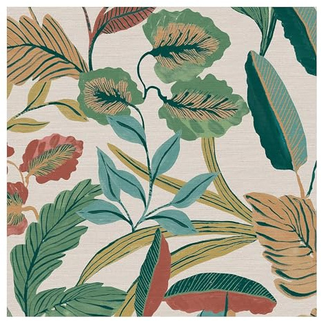 Sublime Paradise Art Floral Neutral Wallpaper | Paste the Wall Application | White Floral | 10M Roll