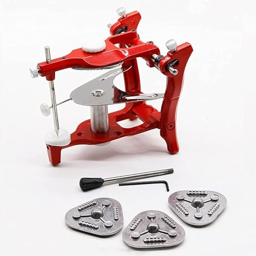 Bceer Articulador Dental Grande Equipo Articuladores Semi Ajustables Articulador Dental con 3 Placas De Montaje Instrumentos De Laboratorio Dental