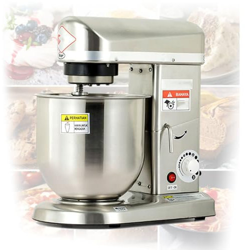 Oiyekntd Batidora de pie 3 en 1, Batidora de Alimentos con Cabezal inclinable de 500W, Batidora de pie eléctrica de Cocina de 10L con Gancho amasador, batidor de Varillas, batidor de Varillas y Bol