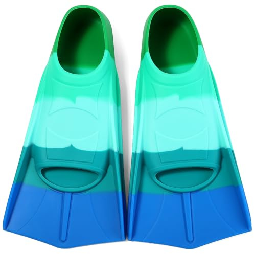 Azuunye Kinder Schwimmflossen Jugend Kurzblatt Trainingsflossen