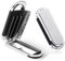 OSDUE Cepillo de Pelo de Viaje Con Espejo,Compacto Cepillo de Pelo Plegable con FuncióN de Masaje,Mini Bolsillo Cepillo de Viaje para Gimnasio, Viajes, Herramientas de Peinado（Espejo Removible）
