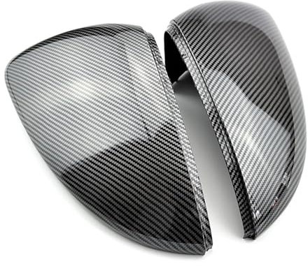 Rückspiegelabdeckung Für VW Für Golf MK7 Für GTI 7 7R MK7.5 Auto Auto Carbon Fiber Seite Rückspiegel Kappe Abdeckung Trim Seite Spiegel Abdeckkappen Auto Spiegelkappen(Carbon Look)