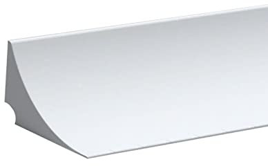 Barriera doccia in silicone striscia inferiore rubinetto protezione per camper 2 m, bianco, 200 cm