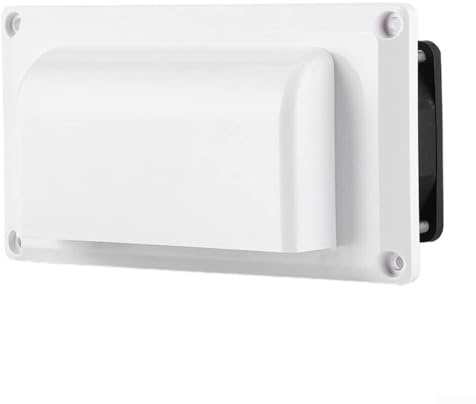 UTTASU 12 V 6 W Abluftventilator für Wohnmobil, Wohnwagen, Abluftventilator, Seitenlüftung, Abluftventilator, Luftbelüftung, Abluftventilatoren für Wohnmobil, Anhänger, Boot, Marine (weiß)