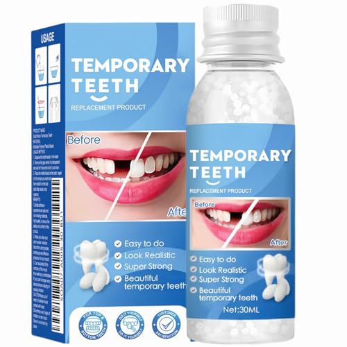 Temporary Tooth Filling Repair Kit - Dental Repair Kit for Temporary Tooth Filling - Moldable False Teeth for Replacing Missing or Broken Teeth - Easy Denture Replace