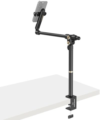 NEEWER BASICS Overhead Phone Mount Stand, Desk Tripod Camera Rig, ST013 | Metal Holder Compatible with iPhone Android Samsung, for Cooking Makeup Drawing Vlogging Streaming Filming Video Recording