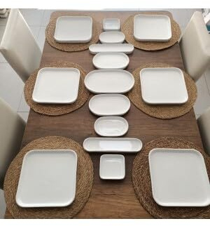 15-delar Plato Serie Frukostservis & Middagsservis