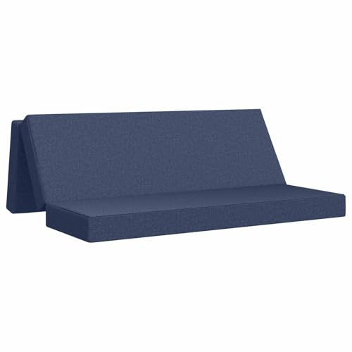 vidaXL Fällbar Soffbed 180 x 67 x 45 cm Blå, Sovrum, Vardagsrum, Fällbar Soffbädd, Kompakt Soffa, Gästsäng, Mångsidig Möbel till Besökare