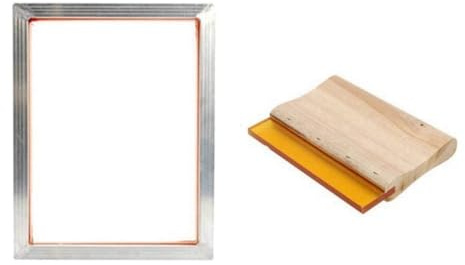 Silk Screen Printing Kit Squeegee Tool Parts Set(2PCS,100T (250M))