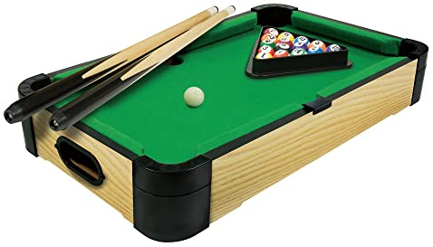 Merchant Ambassador Tabletop Pool – Billardspaß für Zuhause – ideal für jedes Zimmer –hochwertiger Spielspaß für Kinder & Erwachsene – Spielzeug für Kinder ab 6 Jahren