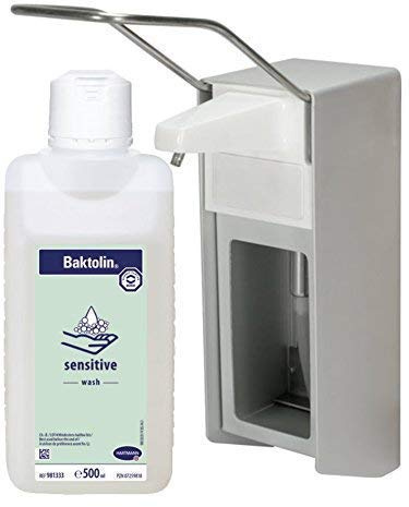 Medi-Inn Wandspender Eurospender Aluminium 500 ml Langer Armhebel + Bode Baktolin Sensitive 500 ml