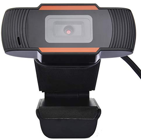 KUANDARMX HD Webcam Domestica HD, Telecamera USB Regolabile per la Visione, Fotocamera con Funzione Microfono con periferiche per Computer PC per Uso Interno ed Esterno Compatibile, Black
