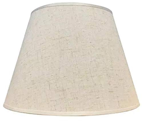 Tisch Lampe Lampenschirm ZubehöR E27 Leinen Nachttisch Lampe Wand Lampe und Schatten Stoff Unterer Durchmesser 30Cm Weiß