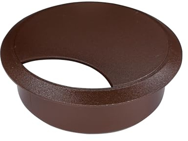 cyclingcolors pasacables 68mm plástico tapa redondo escritorio mesa mueble (marrón oscuro)