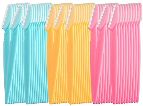 60 piezas Kit Removedor Cejas Raspador Pelo Cejas Maquinilla Afeitar Cejas Trimmers para Hombres y Mujeres Removedores Vello Facial Exfoliante Multiusos Cara