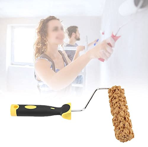 zalati Paint Rollers Texture Pattern Paint Brush with Handle for Wall Painting Decoration Tool