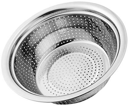 Passoire de cuisine en acier inoxydable pour riz, légumes, fruits (34 cm)