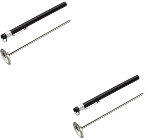 TOPBATHY 2 Pz Termometro Per Cioccolato Cucina Digitale Carne Termometro in Acciaio Inox Per Alimenti Espresso Istantanea Caramella Per Acqua Latte