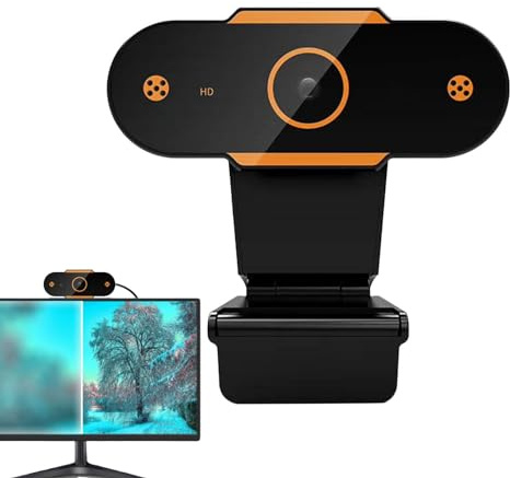 Webcam USB - Cámara de PC, Webcam USB, Webcam HD, Webcam Con Enfoque Automático, Cámara De Transmisión En Vivo, Cámara USB No Tripulada | Webcam Para Ordenador Portátil Con Función De Ajuste A P