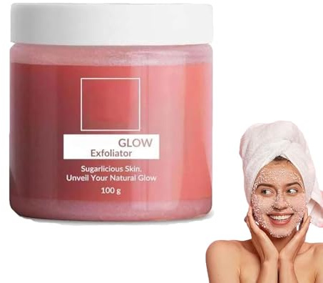 Scrub esfoliante per il viso allo zucchero, esfoliante naturale, idratante per una pelle più liscia e luminosa