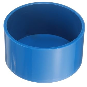 sourcing map 1 accesorio de tapa de extremo de tubo de PVC, 110 mm de diámetro interior de grado de muebles, adaptador de enchufe de tubo para conexiones de tubería de drenaje de alcantarillado,